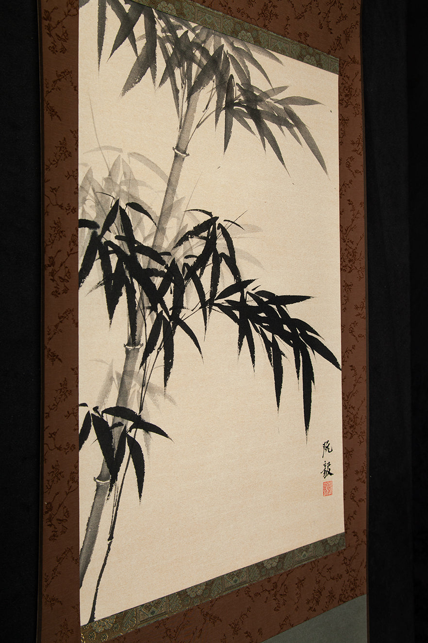 Bamboo swaying in the wind